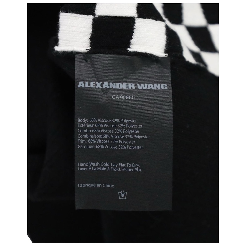 RARE Alexander Wang Checkered‎ Cutout Sleeve Sweater - Picture 7 of 12